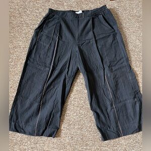 NWOT Liz Alig XL cropped linen pants